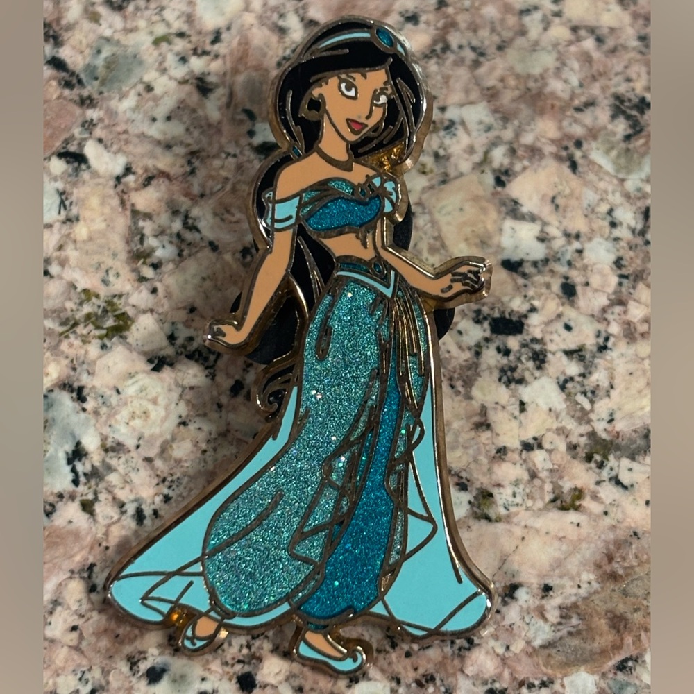 Disney Aladdin Jasmine Glitter Pin 2012